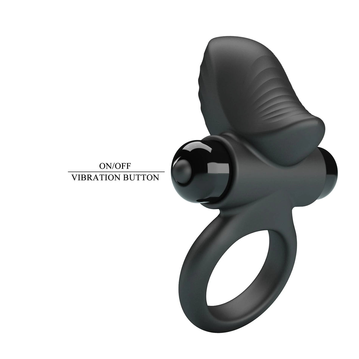 Penisring Vibrate Adrien 10 Funktionen – vibrierend, schwarz | Pretty Love