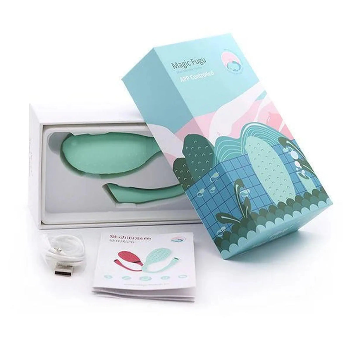 Vibratore speciale Fugu Smart Wearable – controllo da app, ricaricabile, verde | Magic Motion