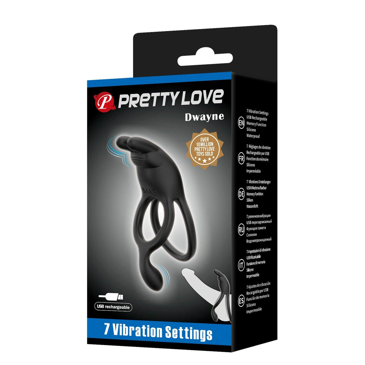 Anillo para el pene Seth 7 funciones – vibrador | Pretty Love