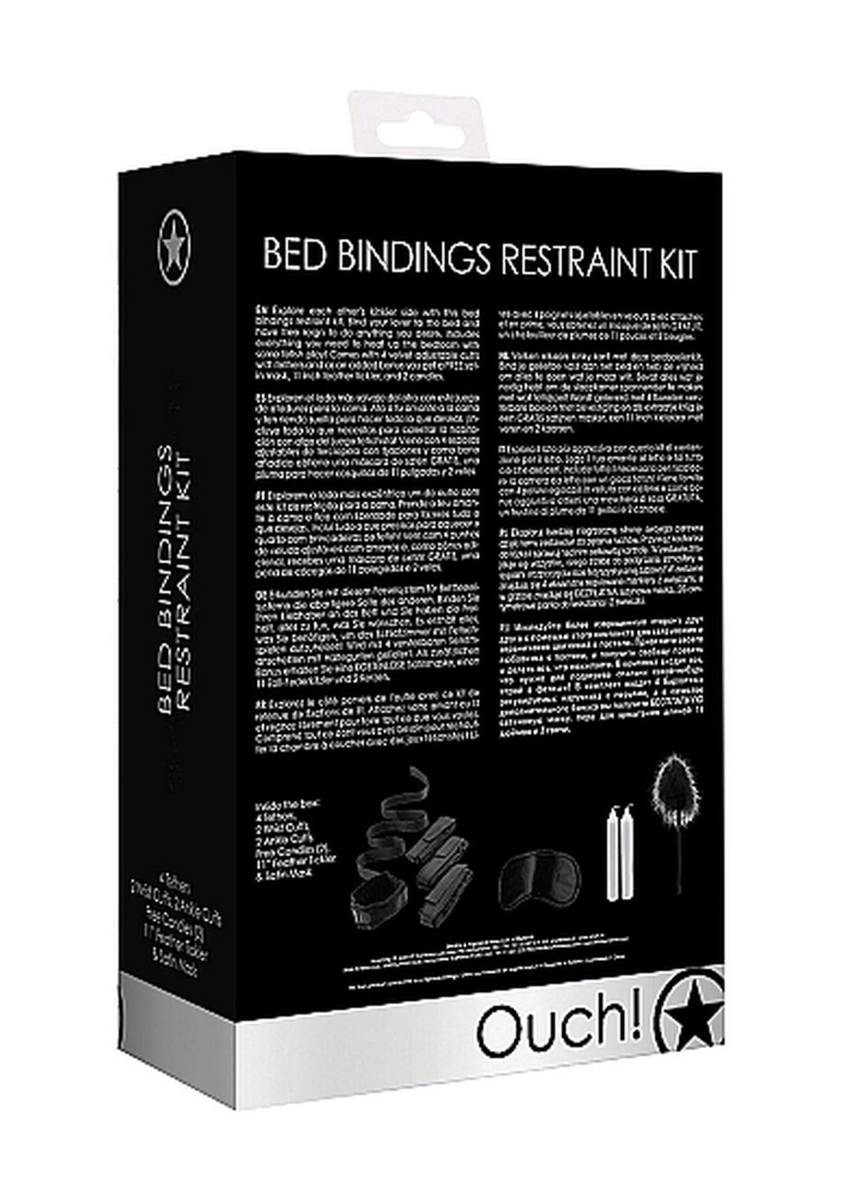 Accessorio BDSM Bed Bindings – nero OU374BLK | Ouch!