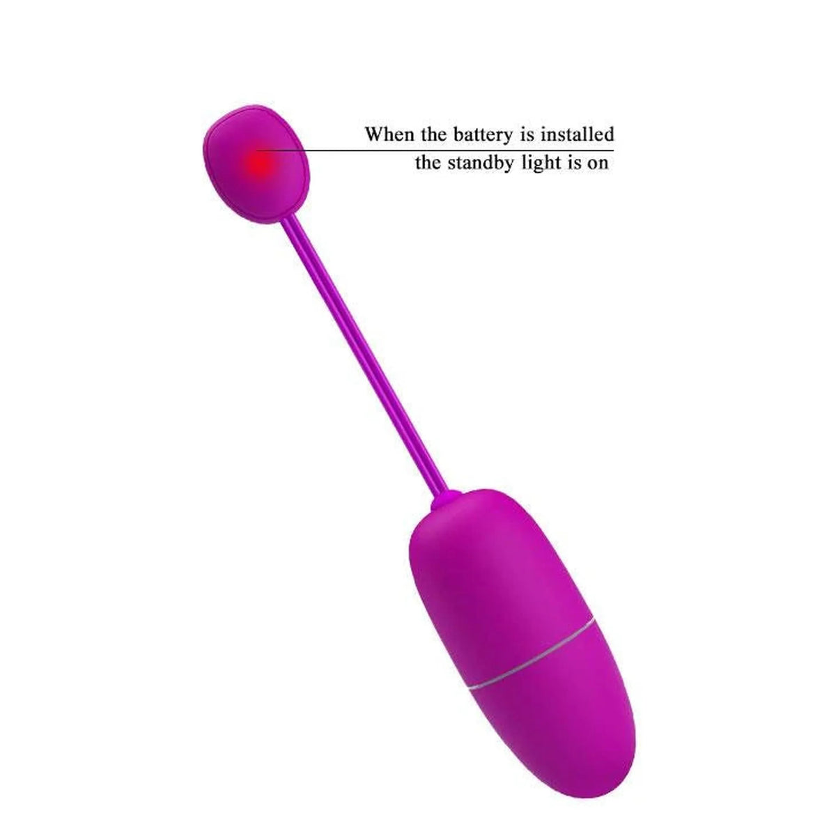Vibrating egg Nymph 12 functions – app-controlled, fuchsia | Pretty Love