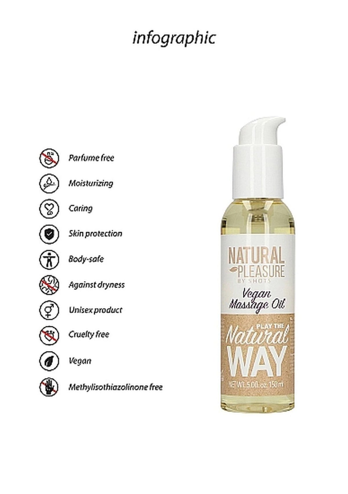 Produit de massage Vegan 150 ml | Natural Pleasure