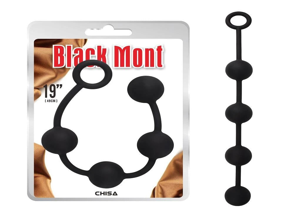 Palline anali ”P” Storm – nera | Black Mont