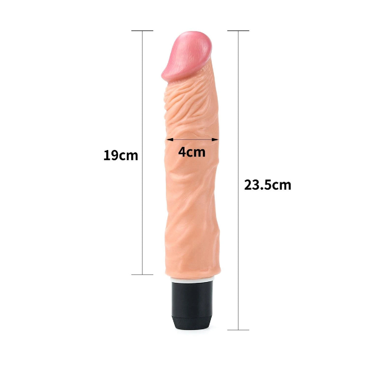 Realistic vibrator 9.5″ Xtreme Flexi 23.5 cm – nude | Lovetoy