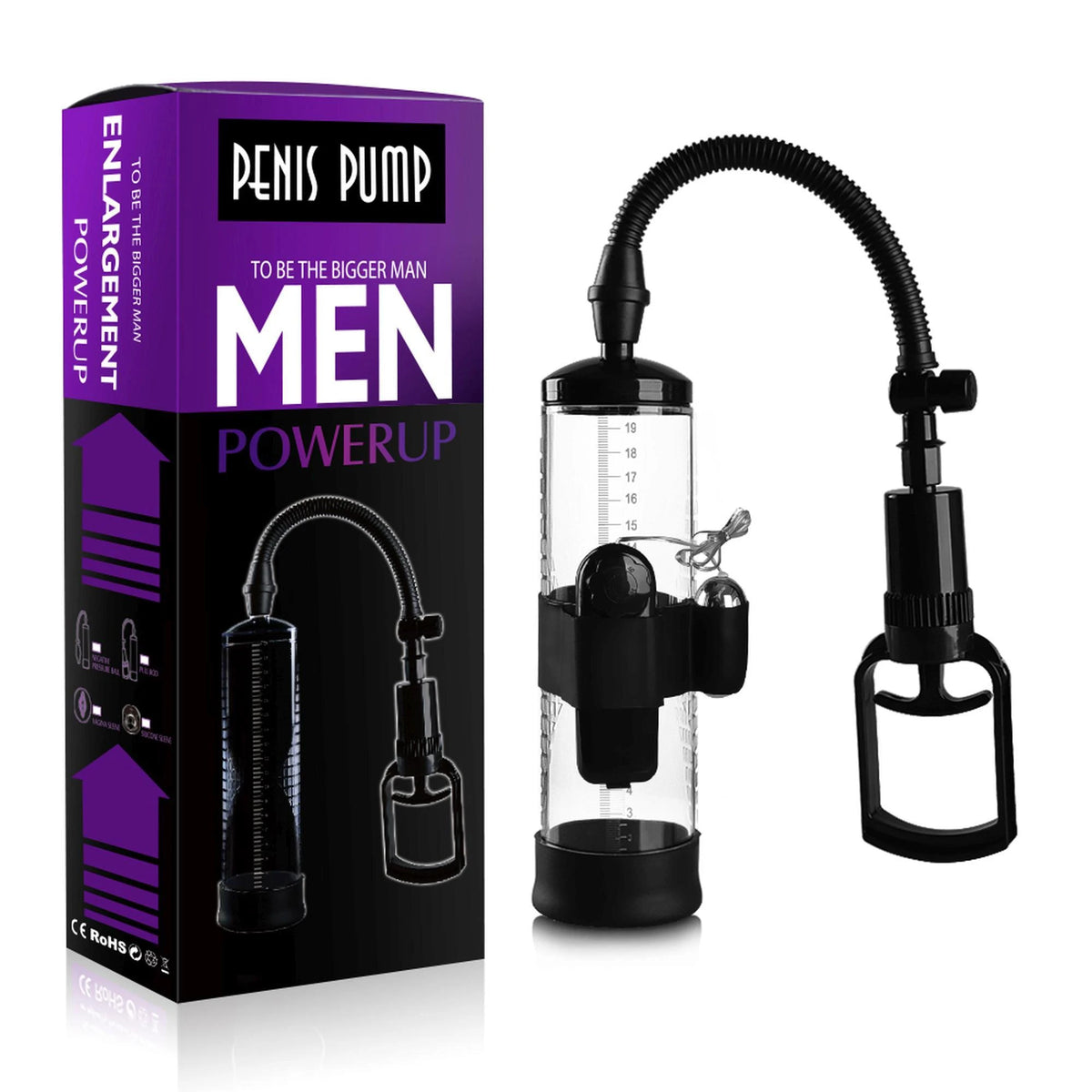 Bomba de pénis Powerpump MAX Black&Clear – transparente | Favorites