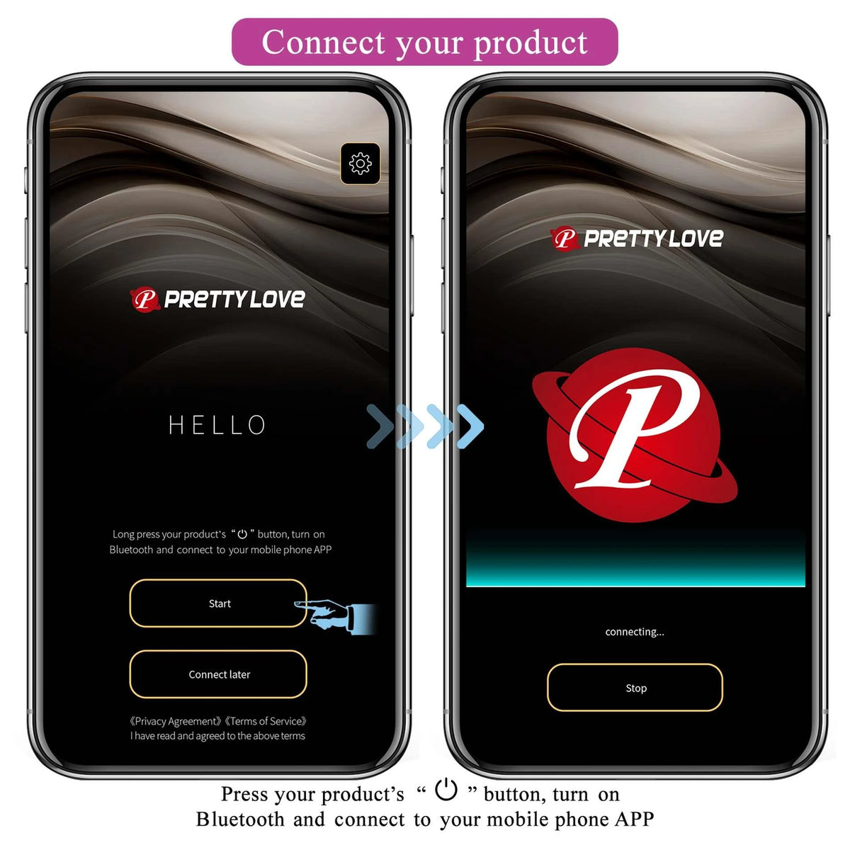 Special vibrator Catalina Mobile distance 12 functions – app-controlled, rechargeable, fuchsia | Pretty Love