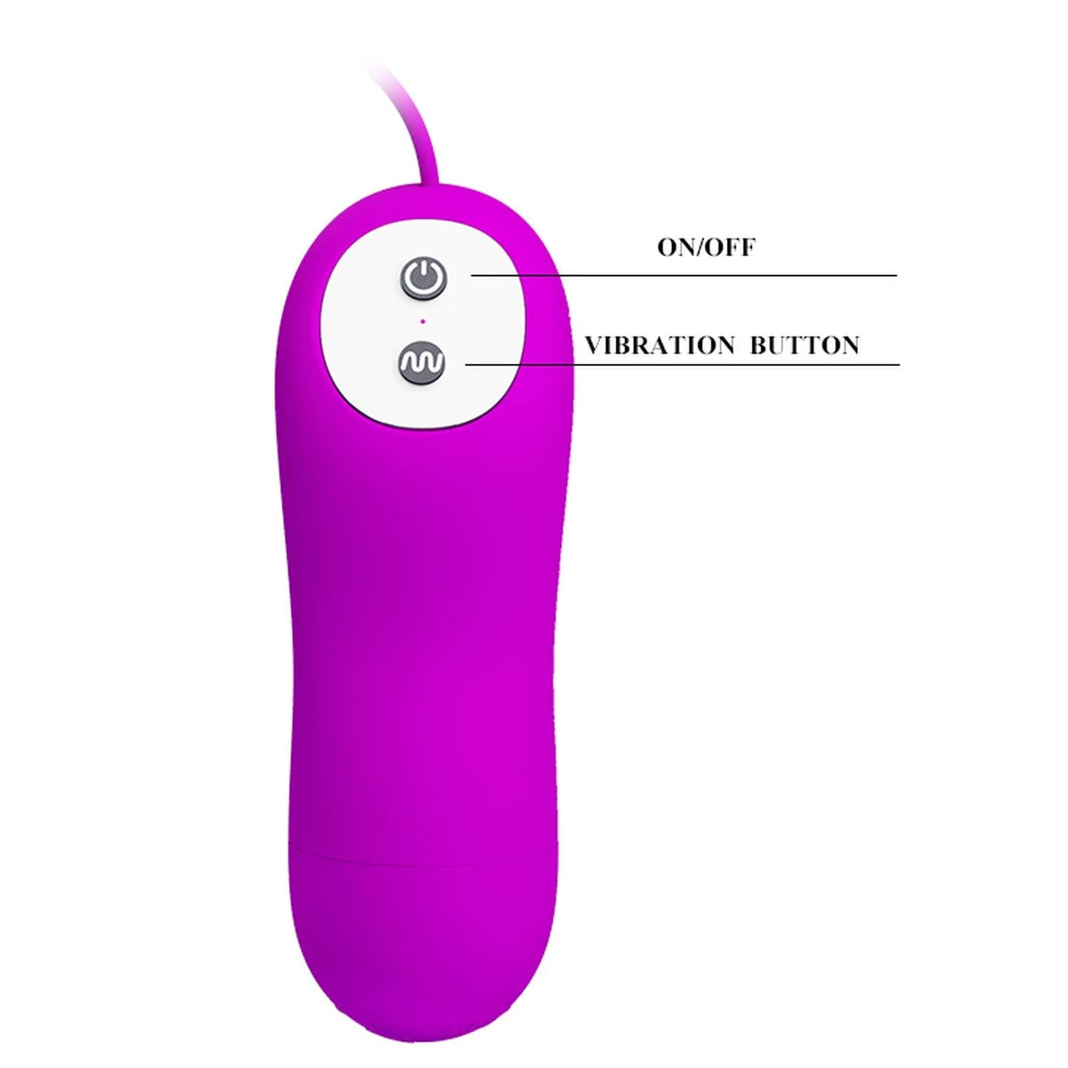 Vibrating egg Harriet 12 functions – remote control, fuchsia | Pretty Love