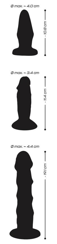 Plug anale Training 10.8 cm – con ventosa, rosa | Crystal