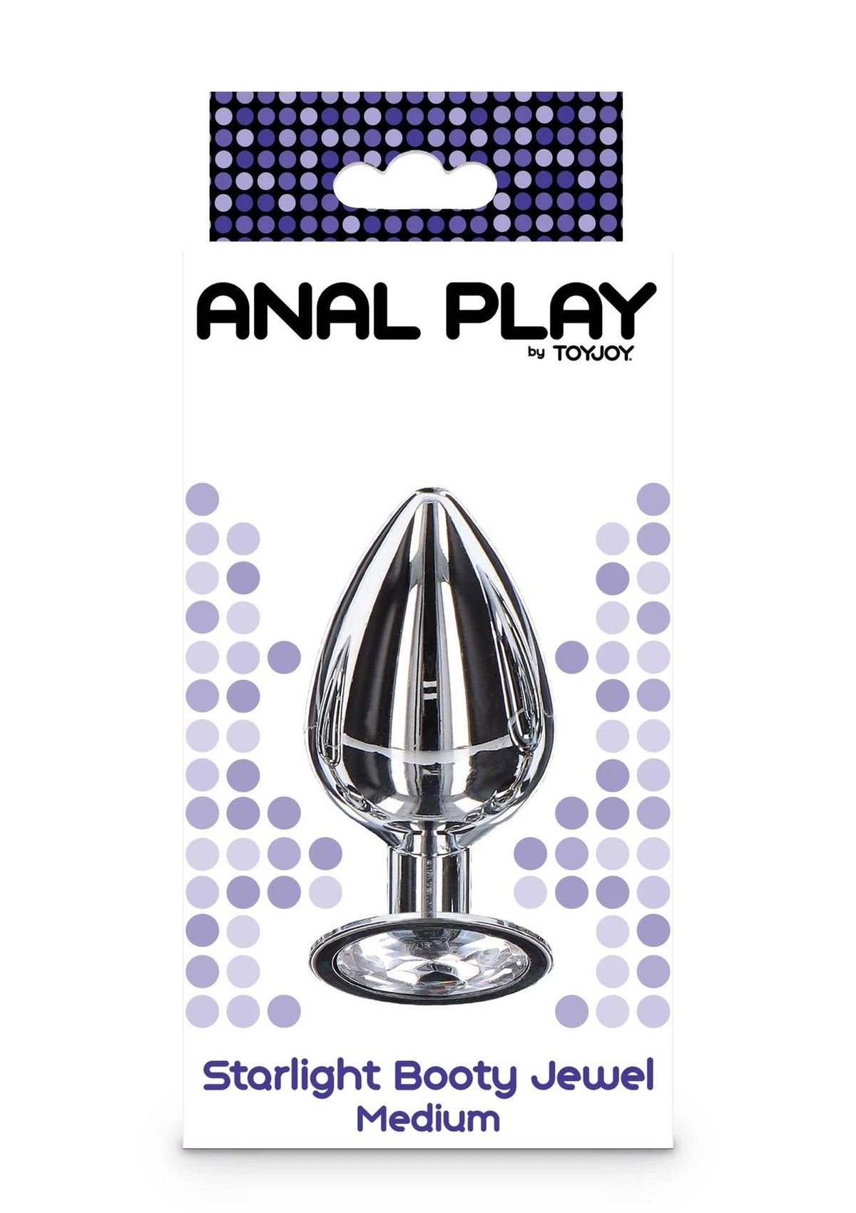 Plug anal Starlight Booty – com joia, prateado 30-10571-X-SILVER | ToyJoy