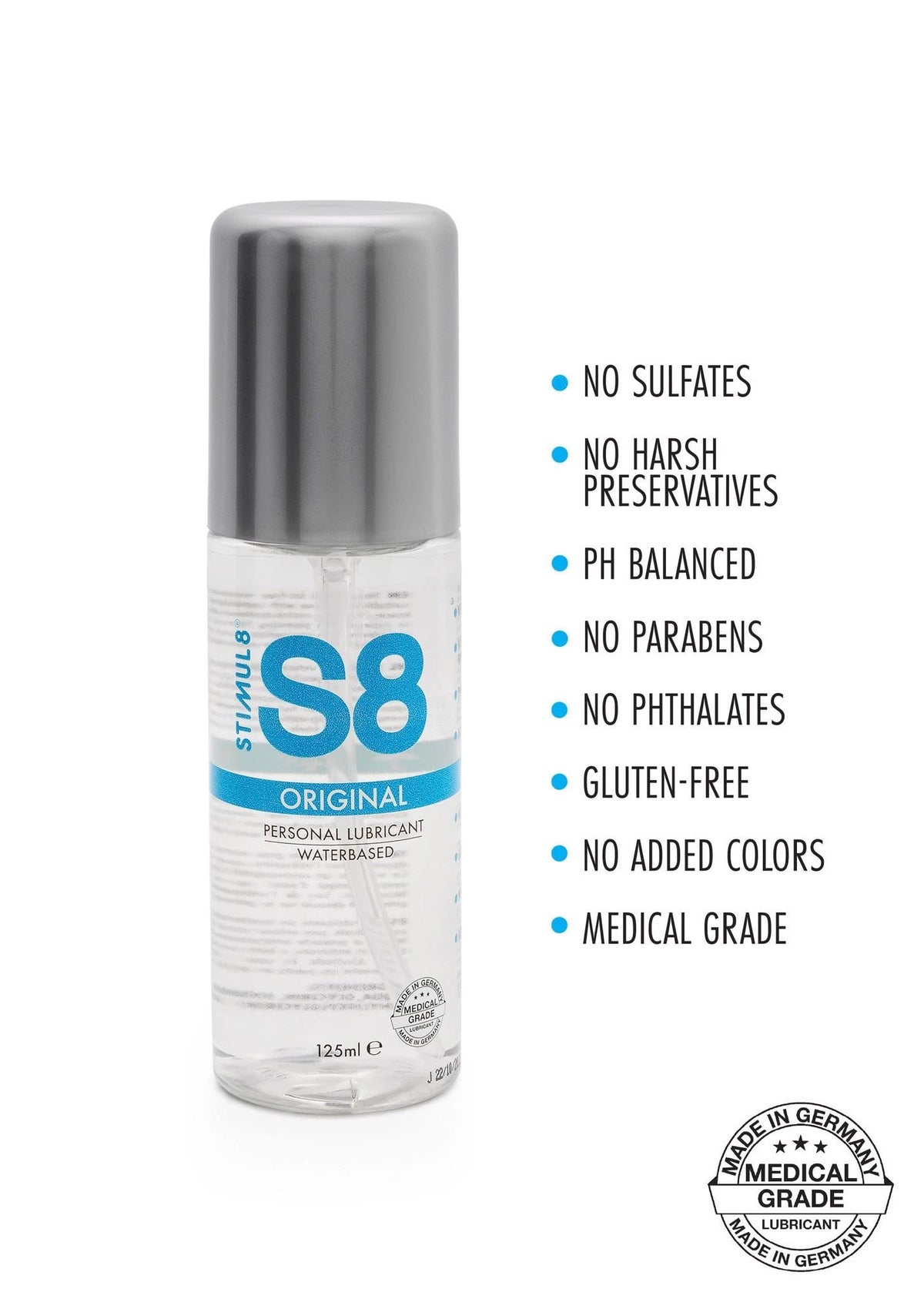 Lubrifiant S8 125 ml – à base d'eau