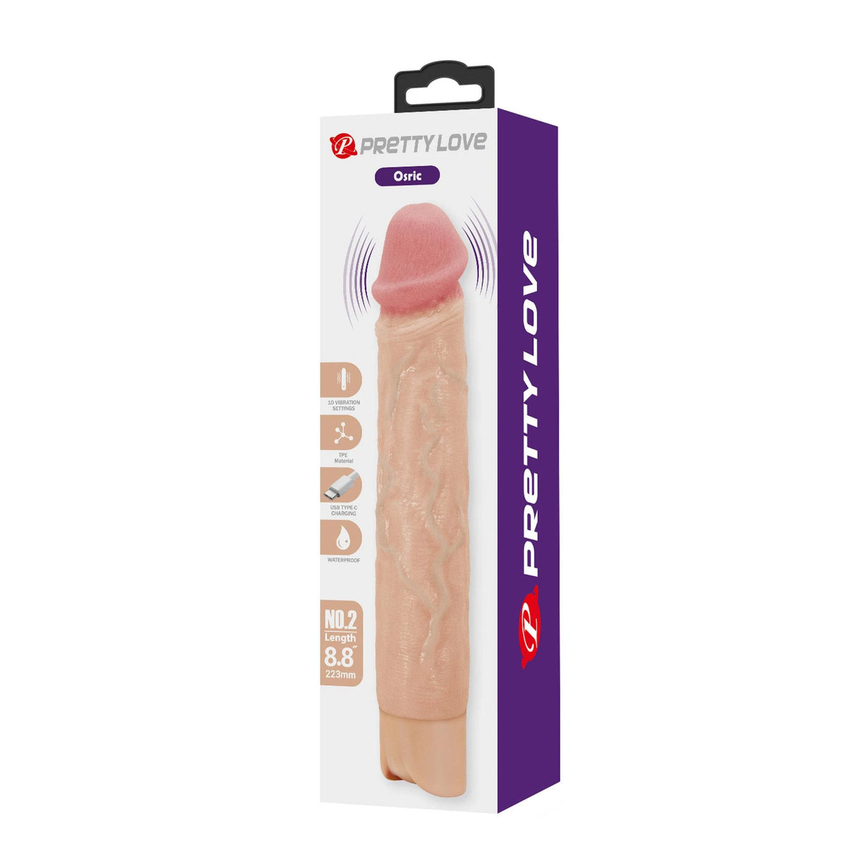 Vibratore realistico Osric 10 funzioni – ricaricabile | Pretty Love