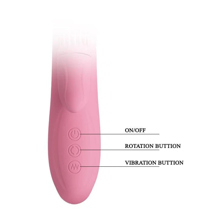 Vibromasseur point G Chris 7 fonctions – rechargeable, rouge | Pretty Love