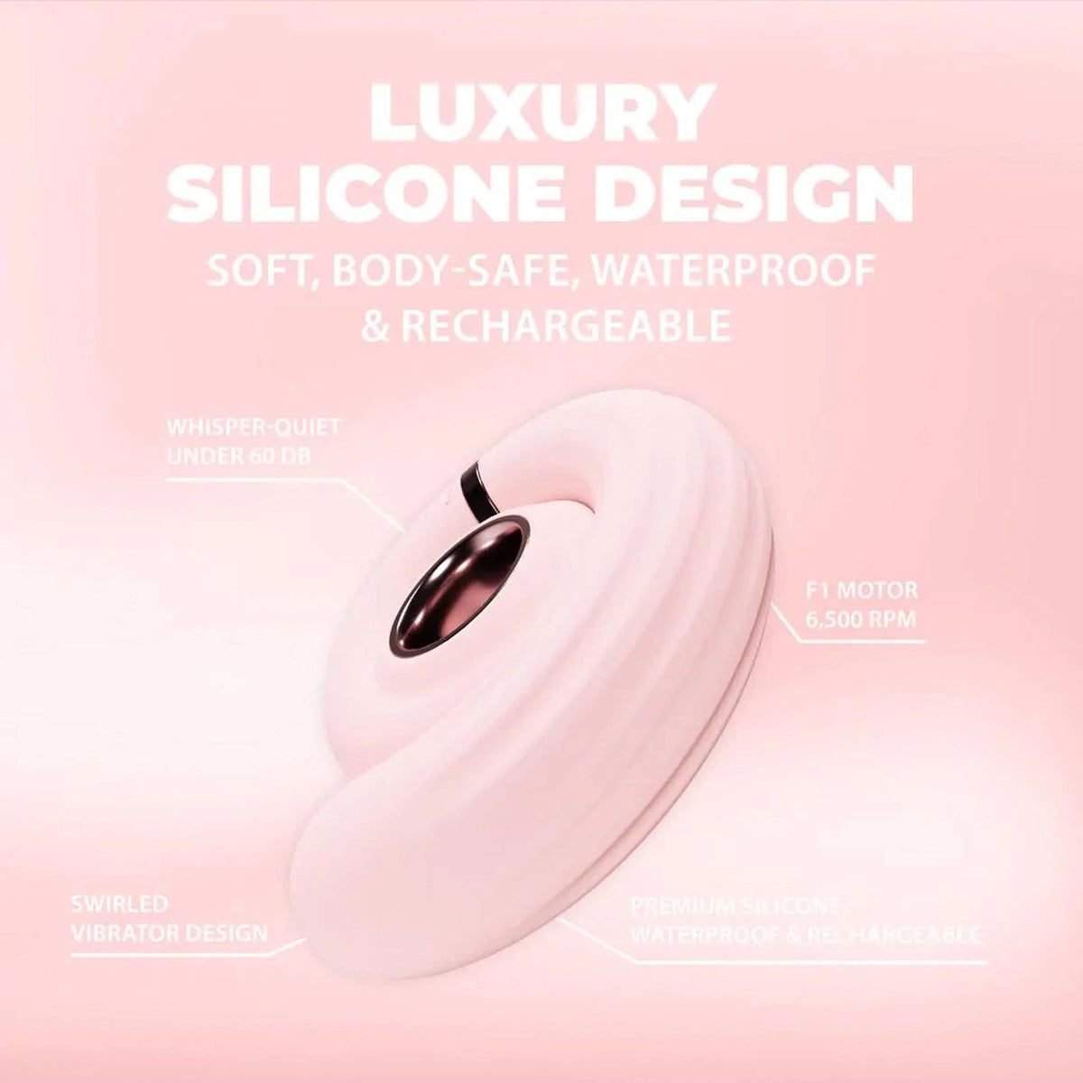 Vibrador especial Tourner Swirl 10 funções – rosa | Loveline