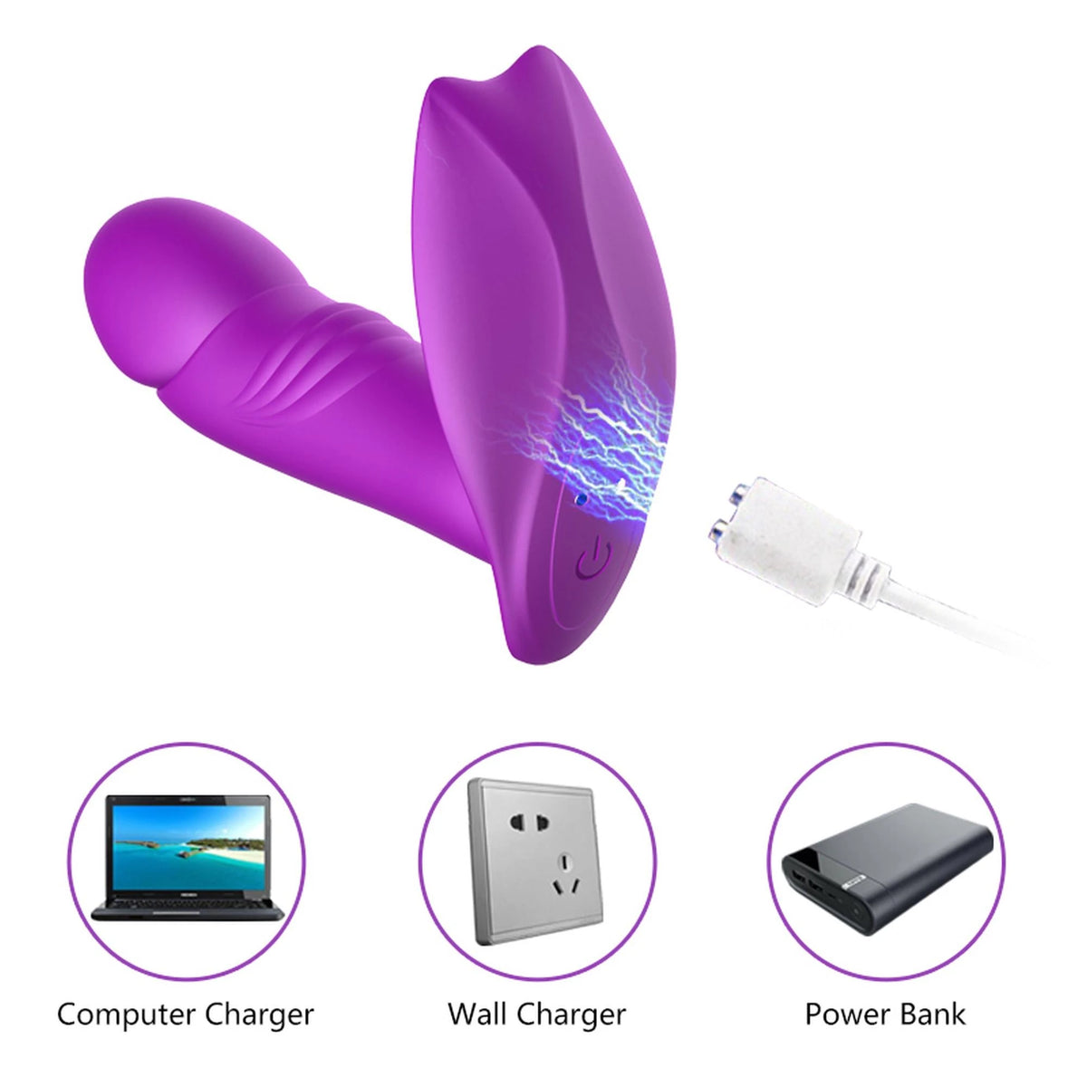 Stimulateur clitoridien Impact 7 fonctions – avec télécommande, rechargeable, violet | Favorites