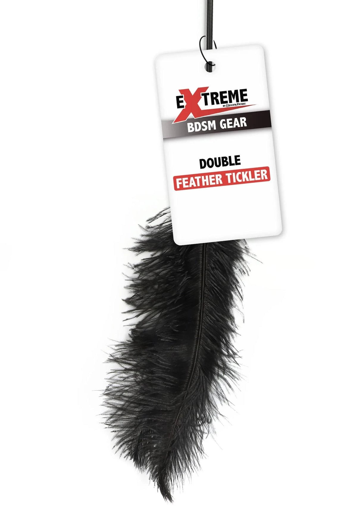 Whip Feather Tickler – double, black | Hidden Desire