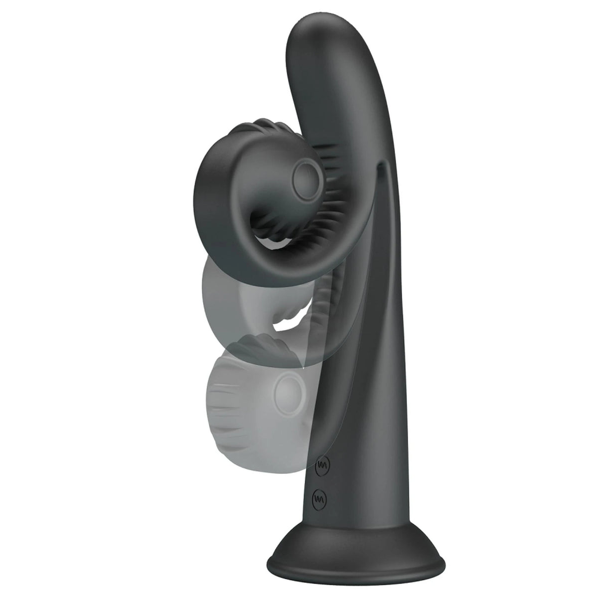 Vibratore rabbit Romance Selma Snail – ricaricabile, nero | Pretty Love