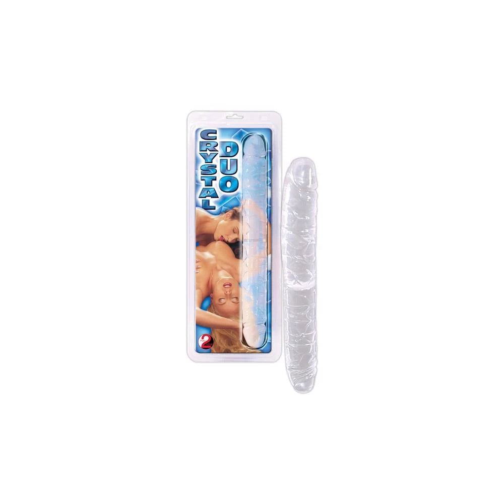 Dildo Duo – doppelt, transparent | Crystal