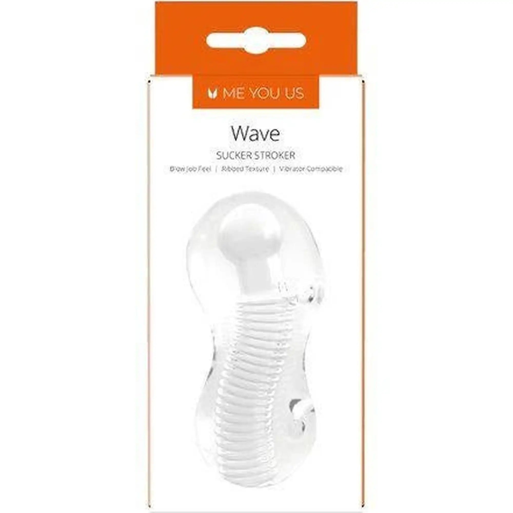 Masturbator- Me You Us Wave Sucker Stroker Male Masturbator Transparent