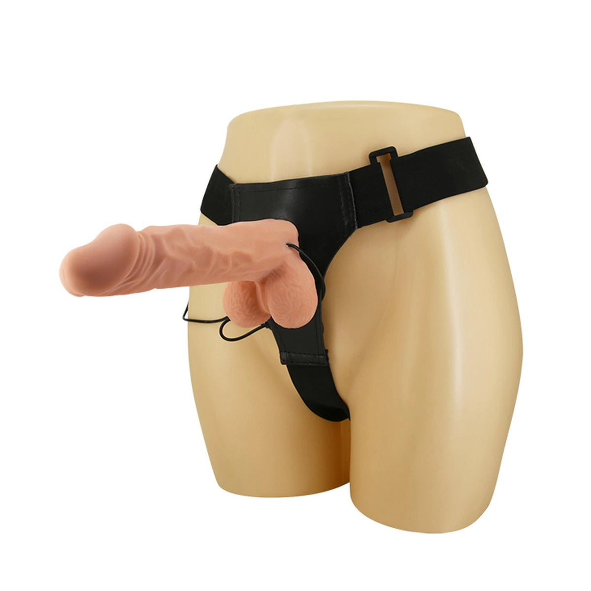 Gode ceinture RealDeal 9.4 – avec télécommande, vibrant | Baile
