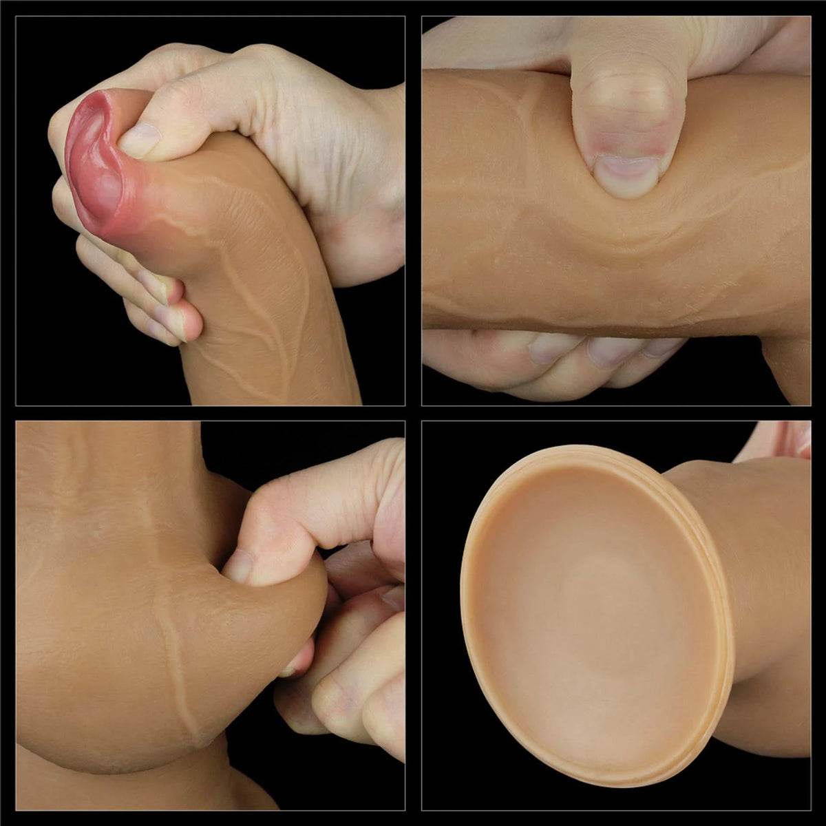 Consolador realista Handle 27.8 cm – con ventosa, nude | Lovetoy