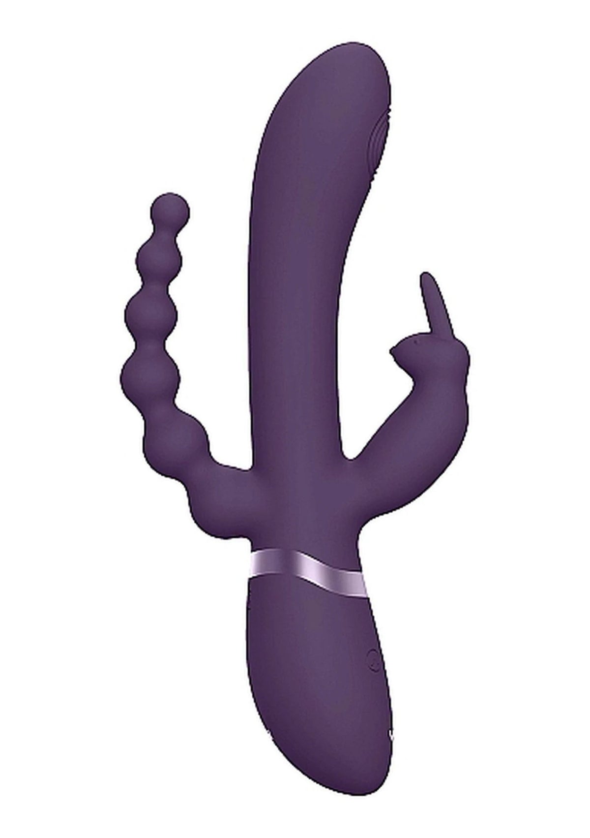 Vibromasseur rabbit Rini Pulse Wave Penetration 10 fonctions – double, violet | Vive