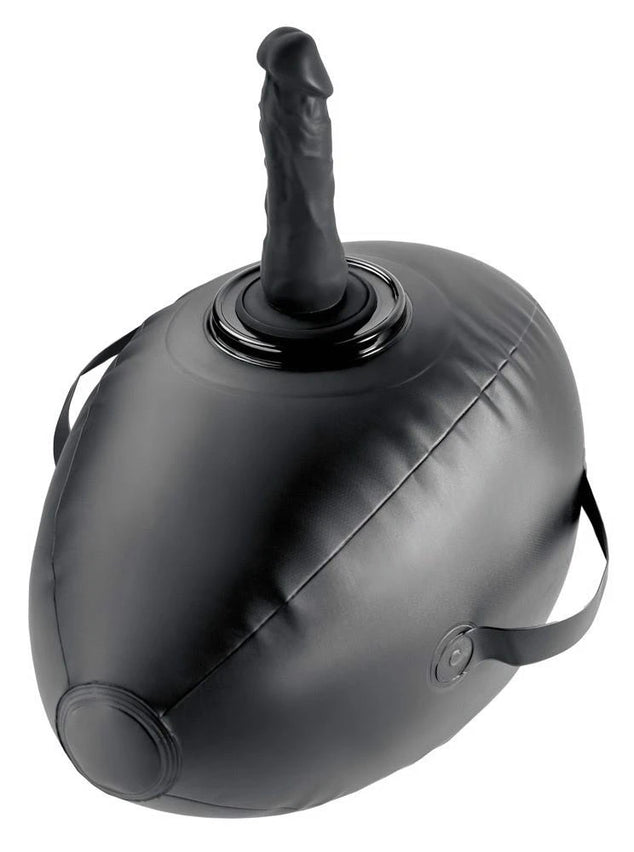 Huevo vibrador Dock 41.9 cm – hinchable, negro | Fetish Fantasy Series