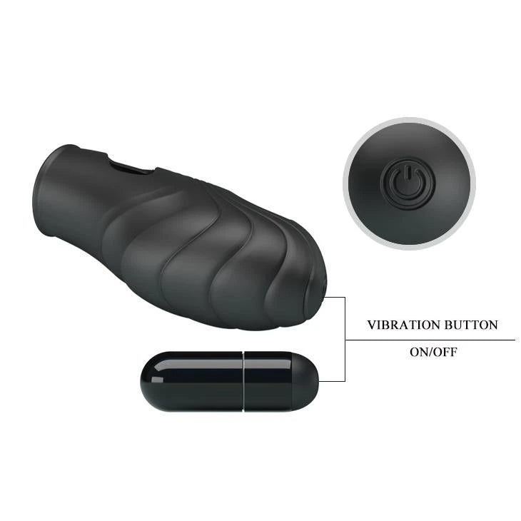 Vibratore da dito Lich – vibrante, nero | Pretty Love
