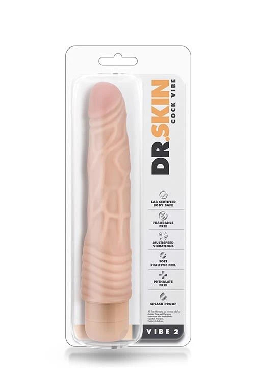 Vibratore realistico DR 22.9 cm – nude | Blush
