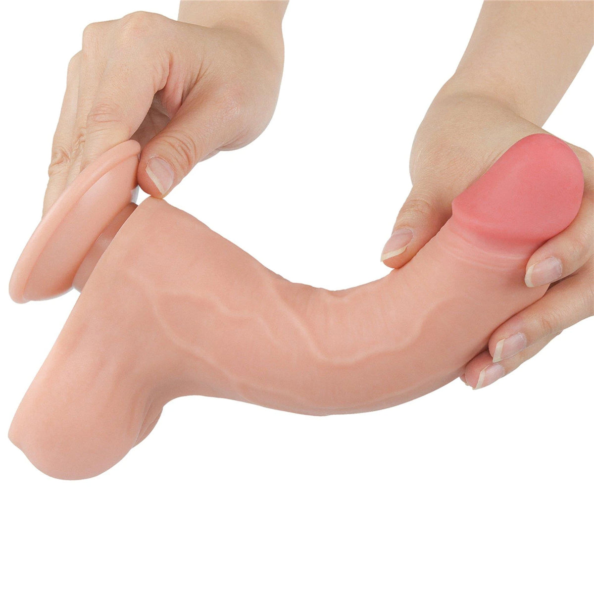 Dildo realista Layer 22 cm – com ventosa, vibratório, nude 10-LV317209 | Lovetoy