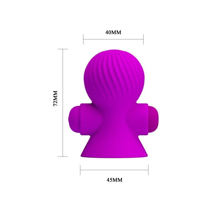 Accessoire BDSM Sucker 12 fonctions – rechargeable, vibrant, fuchsia | Pretty Love