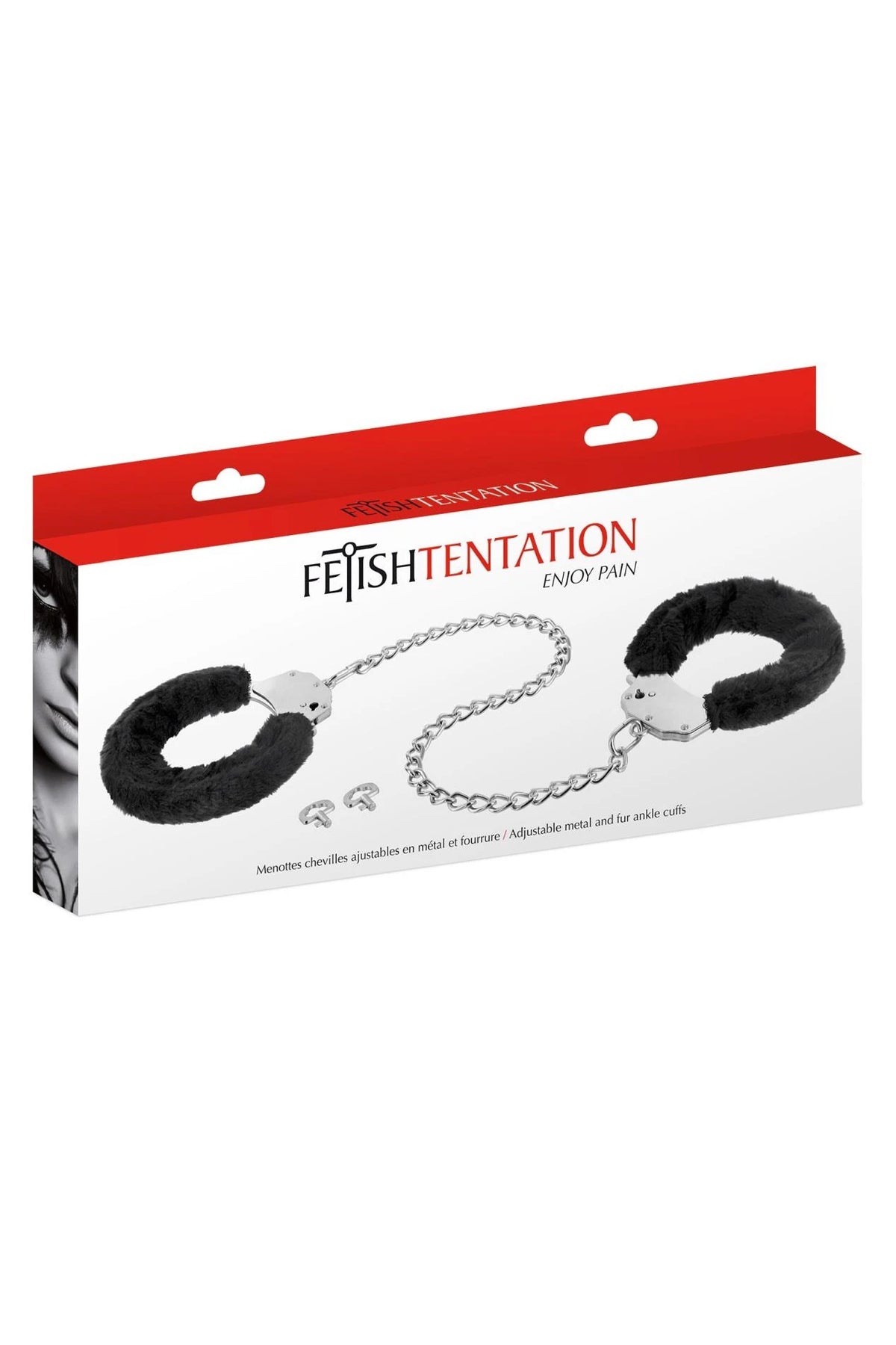 Manette Menottes pour chevilles fourrure | Fetish Tentation