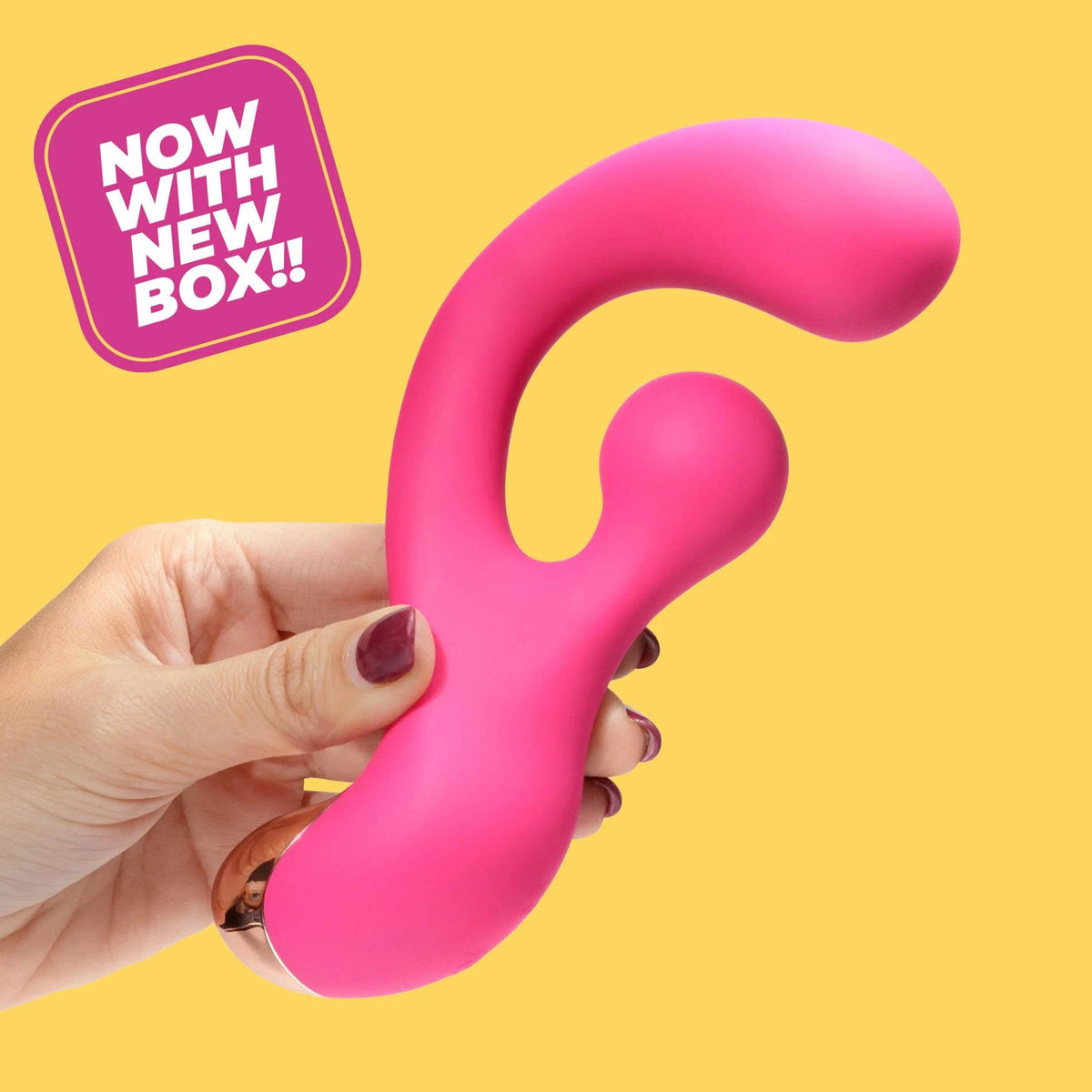 Klasszikus vibrátor Pleaser 17.7 cm – forgó, rózsaszín | Crushious