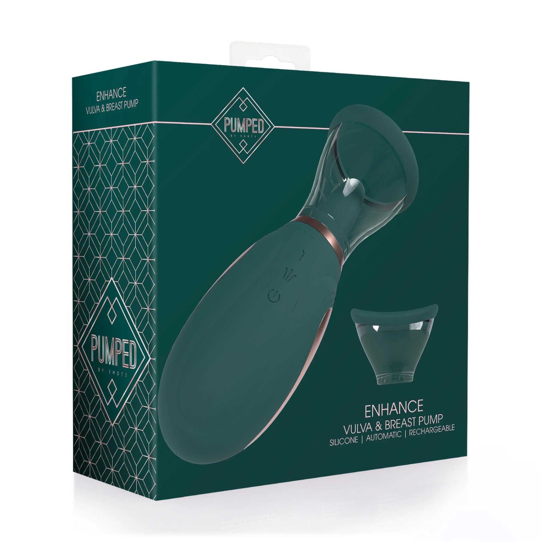 Amélioration - Automatique - 13 vitesses - Silicone - Pompe pour vulve et seins rechargeable