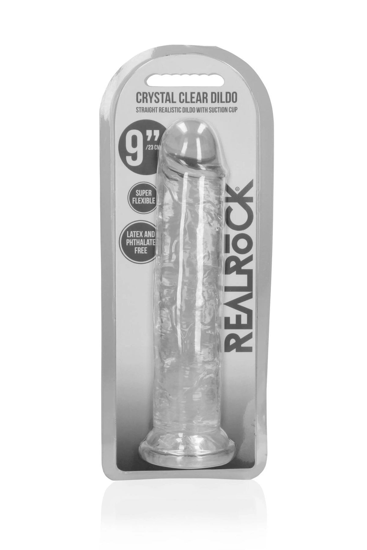 Consolador realista Straight 7.2 cm – con ventosa, transparente | RealRock