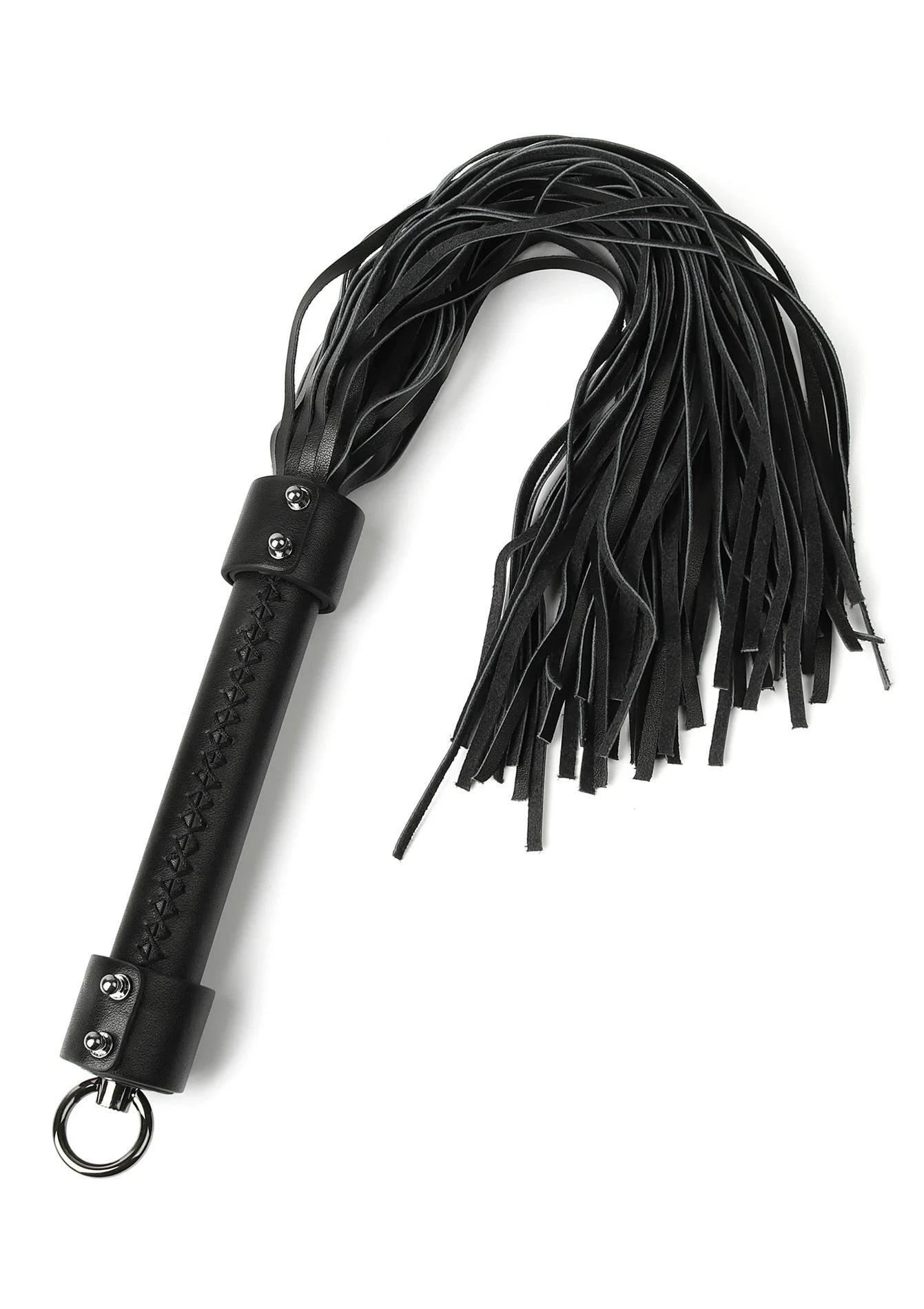 Fouet en cuir véritable 55 cm