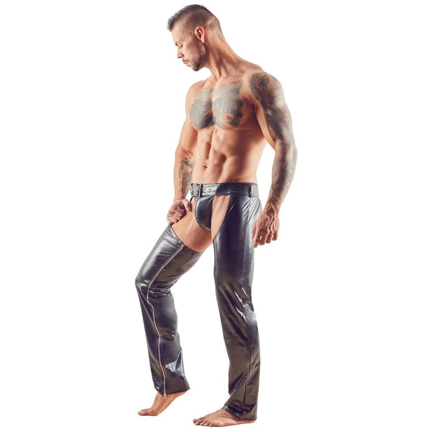 Imitation Leather Chaps Men XL