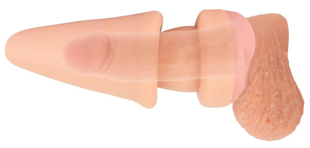 Plug anale 2in1 19.5 cm – nude | Nature Skin