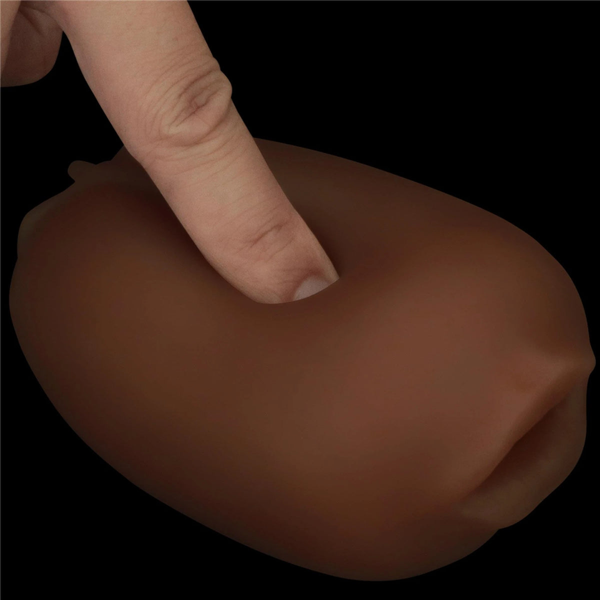 Masturbator Slider Ended 10.3 cm – vibrating, double, brown 10-LV350021 | Lovetoy