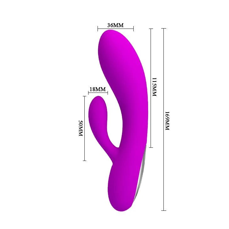 Vibrador ponto G Alvin 30 funções – recarregável, fúcsia | Pretty Love
