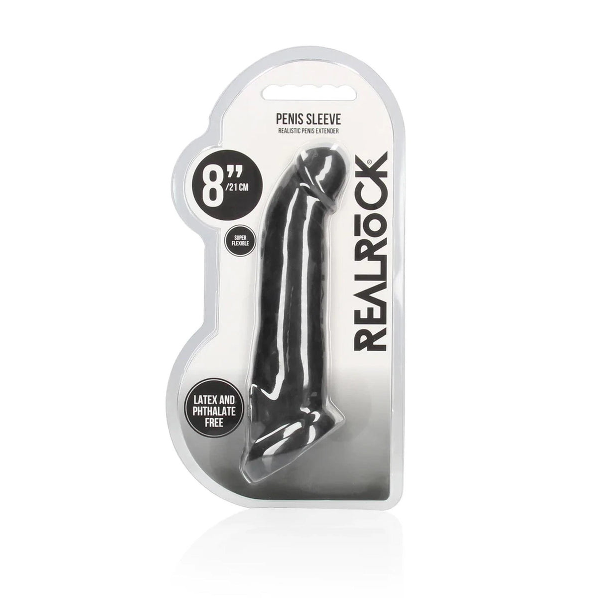 Guaina per il pene Sheath – riscaldante, nera | RealRock