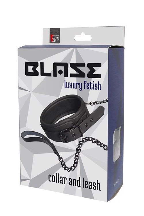 COLLIER ET LAISSE BLAZE NOIRS