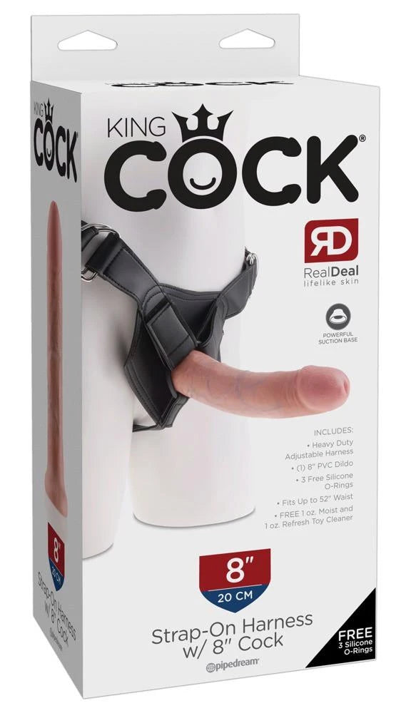 King Cock Strap-On 8 pouces