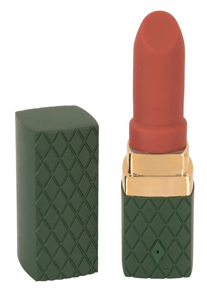 Mini vibrador Luxurious Lipstick 10 funciones – recargable, verde | Emerald Love