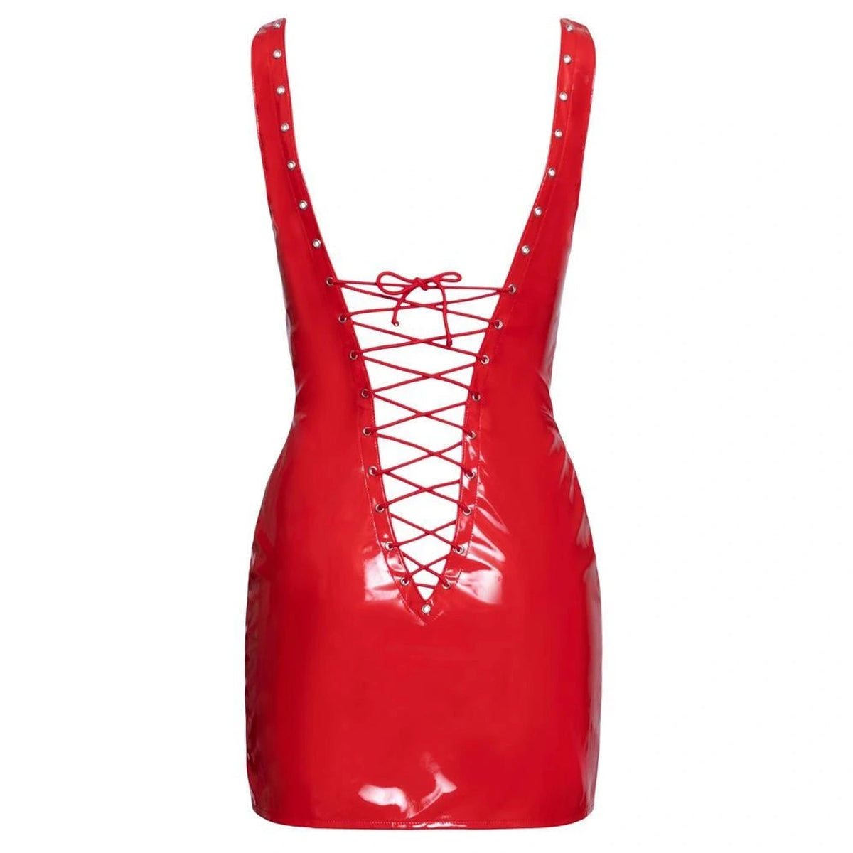 Dress – wetlook, mini, red | Black Level