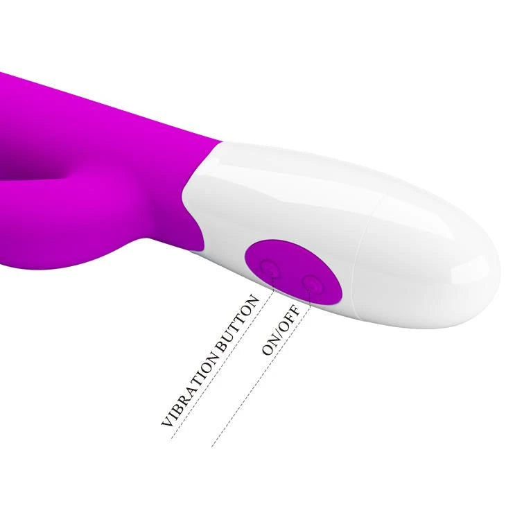 Vibromasseur rabbit Centaur 30 fonctions – fuchsia | Pretty Love