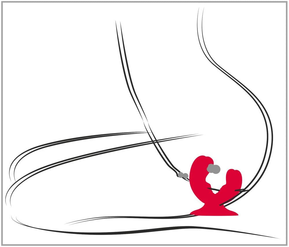 Vibrador especial 9 funções – recarregável, duplo, vermelho | Sweet Smile