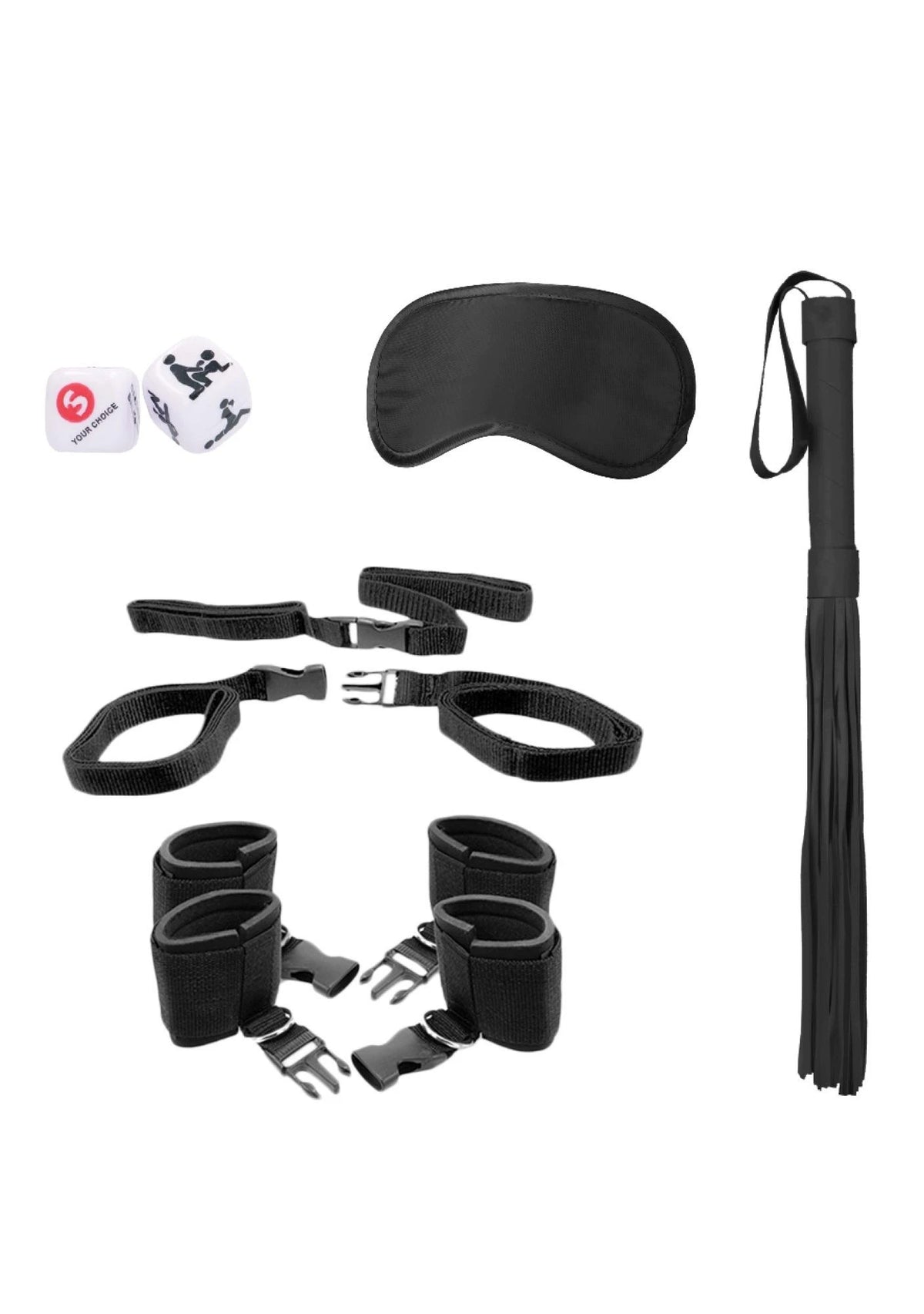 BDSM kellék Bed Post Bindings – fekete OU701BLK | Ouch!