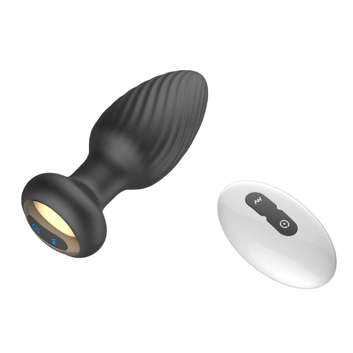 Butt plug – vibrating, remote control, black | Favorites
