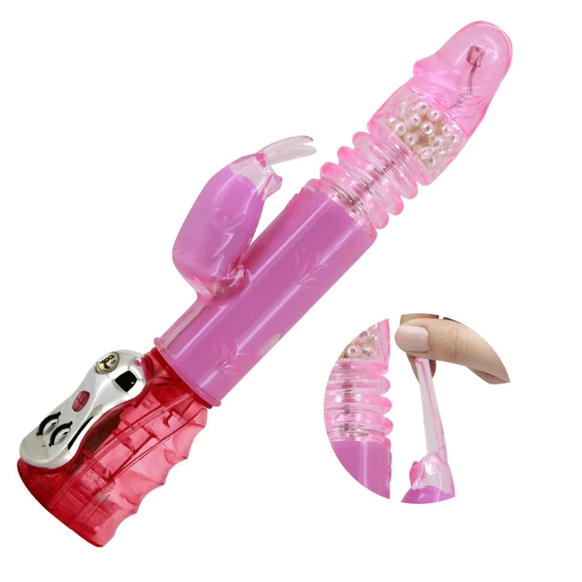 Vibromasseur rabbit Flirt Rough – à va-et-vient, rotatif | Baile