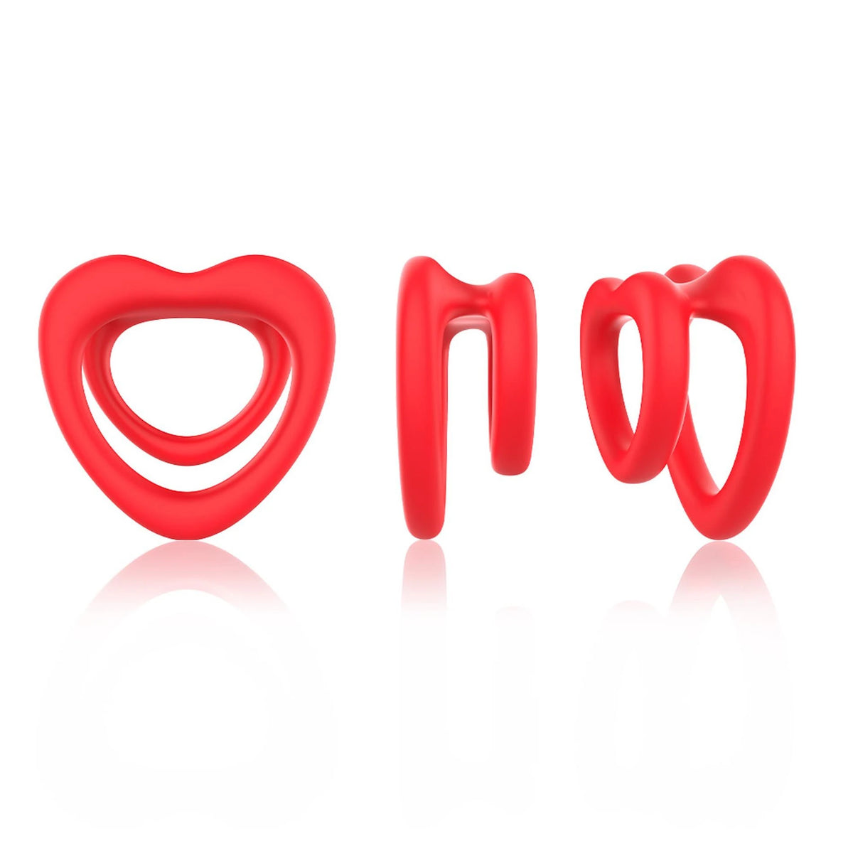 Anello fallico Sweetheart II – rosso | Favorites
